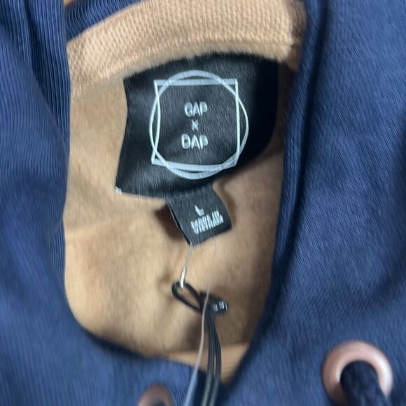 GAP x Dapper Dan DAP Logo Limited Edition Brown Hoodie Pullover Men Size Large - Picture 5 of 9
